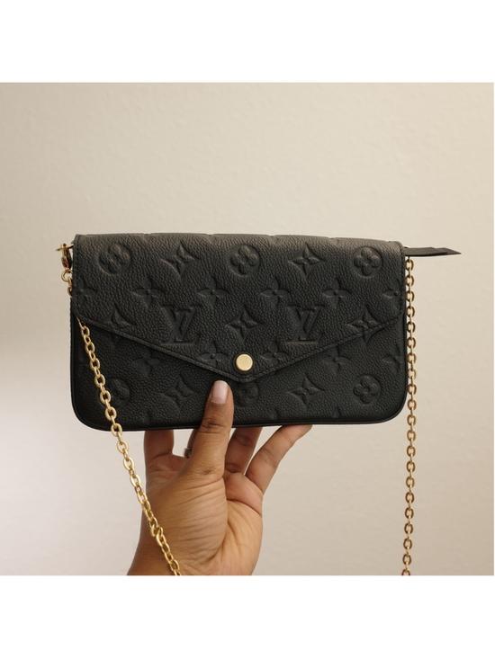 Louis Vuitton Handbags - LOUIS VUITTON Black Empreinte Felice Pochette